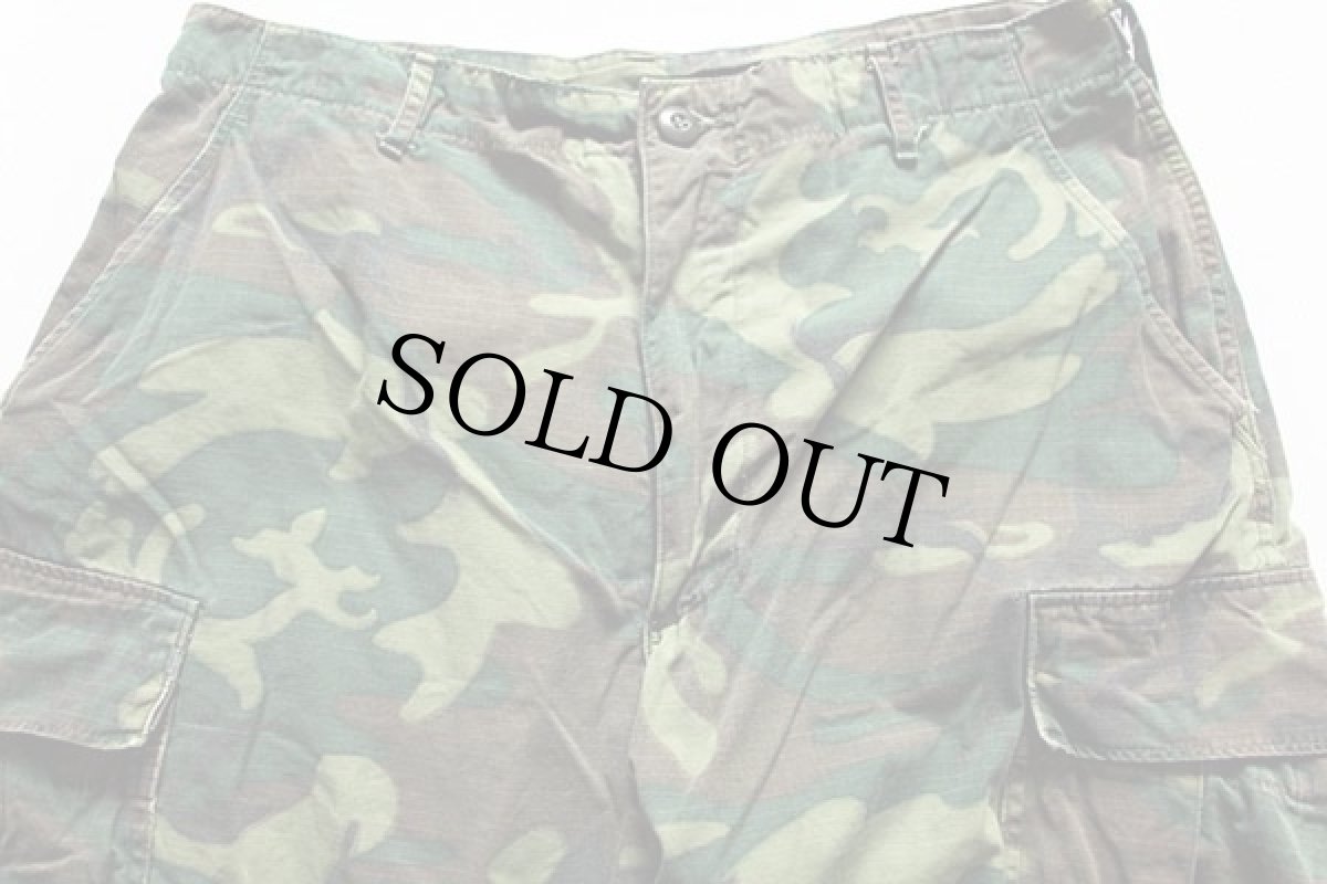 画像2: 60s 米軍 U.S.ARMY ERDL グリーンリーフカモ ジャングルファティーグパンツ M-L (2)