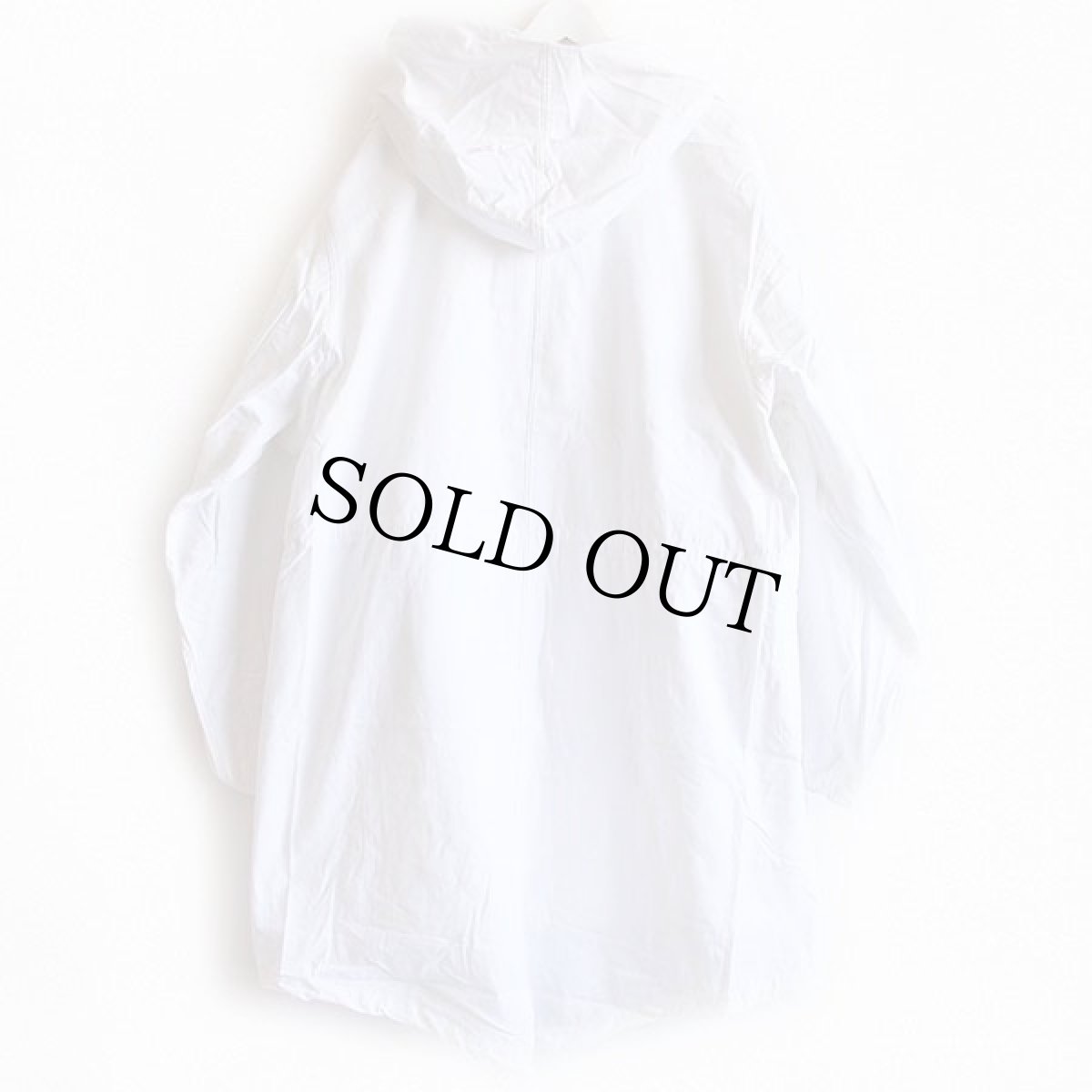 画像2: デッドストック★70s 米軍 U.S.ARMY コットン スノーカモ パーカー ホワイト L★モッズコート (2)