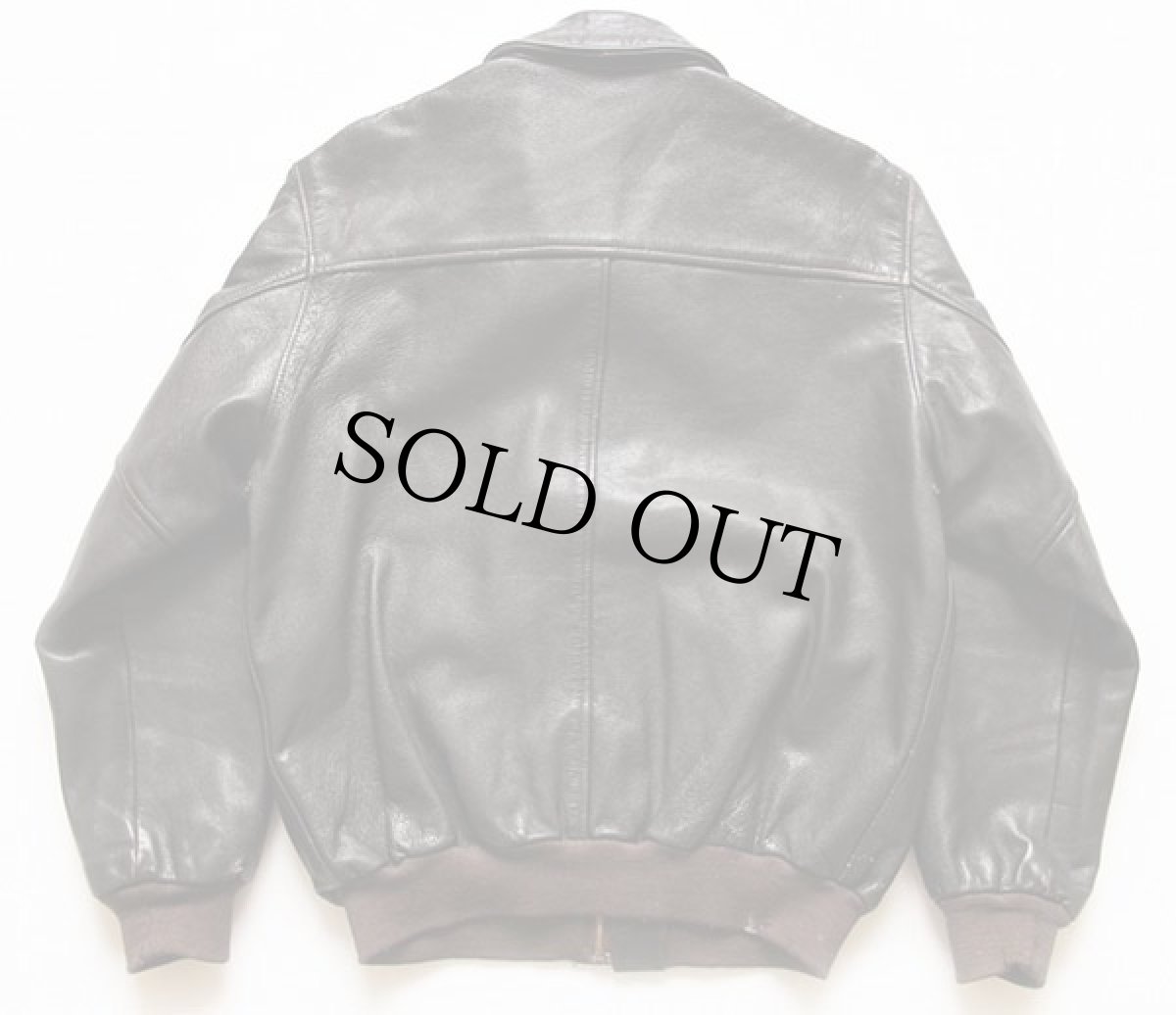 画像2: 90s USA製 L.L.Bean A-2タイプ フライト レザージャケット M (2)