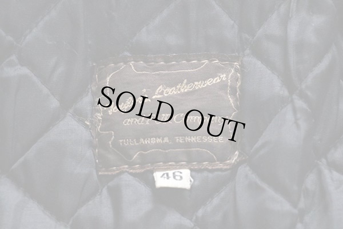 画像4: 80s Taylor's Leatherwear キルティングライナー ポリスマン レザージャケット 黒 46 (4)