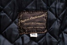 画像4: 80s Taylor's Leatherwear キルティングライナー ポリスマン レザージャケット 黒 46 (4)