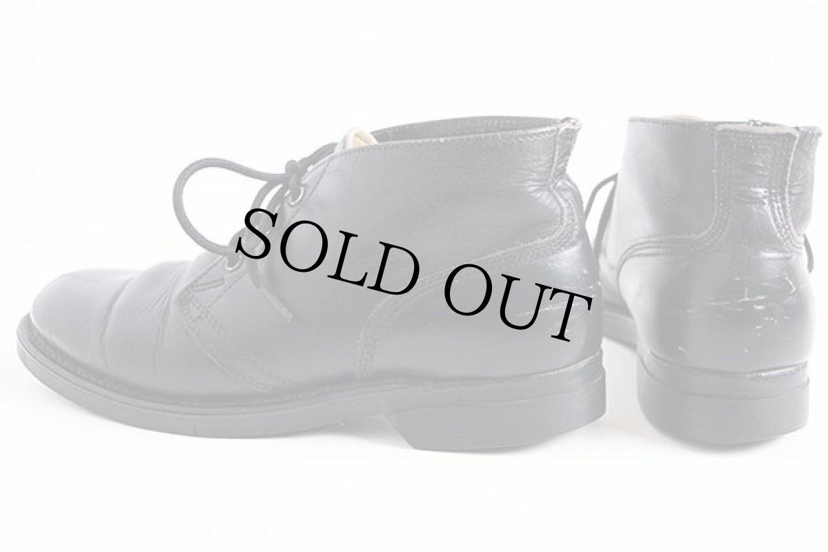 画像2: 70s 米軍 チャッカブーツ 黒 7R (2)