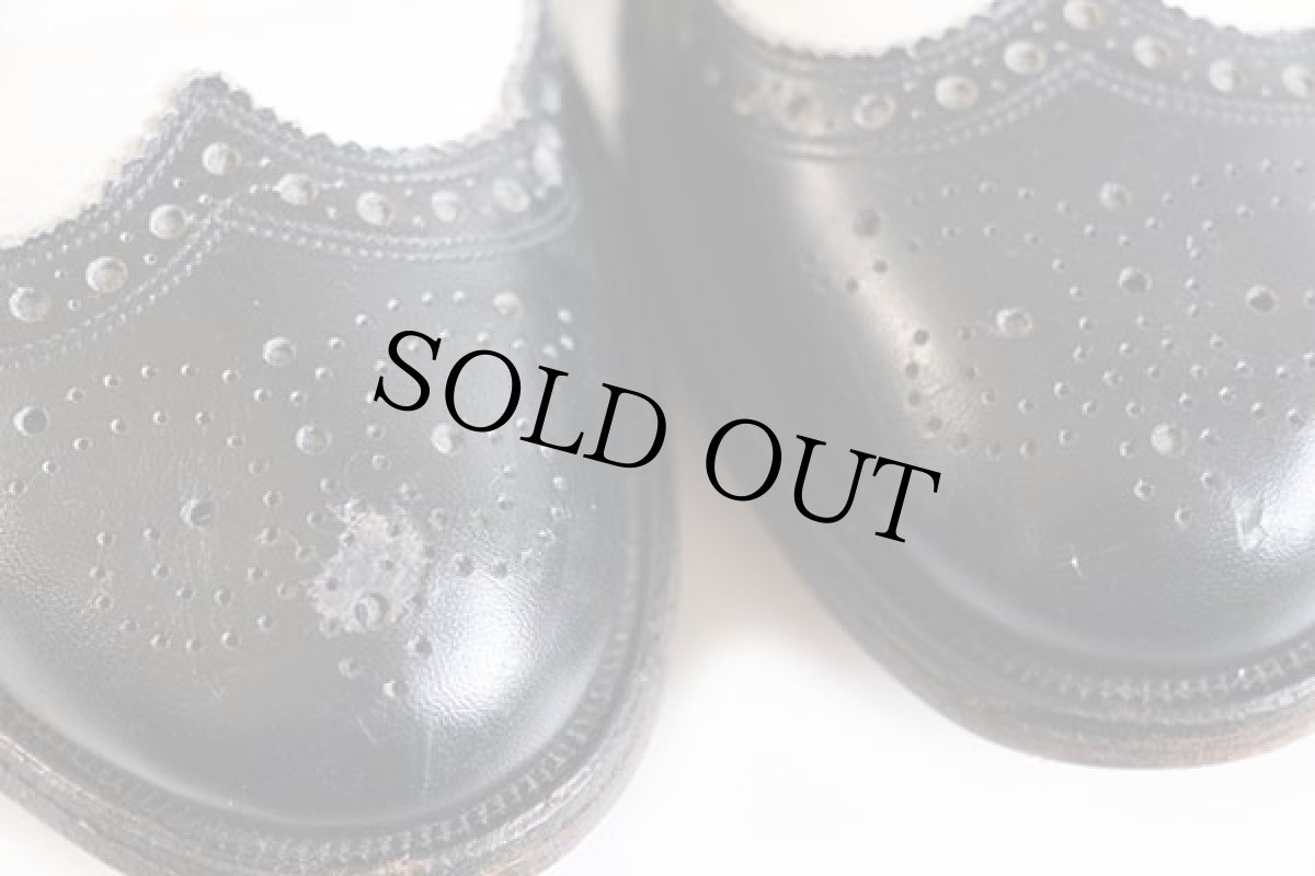 画像7: USA製 Allen Edmondsアレンエドモンズ BroadStreet ウイングチップ レザーシューズ 黒×白 9A★革靴 (7)