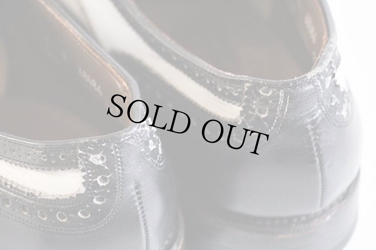 画像9: USA製 Allen Edmondsアレンエドモンズ BroadStreet ウイングチップ レザーシューズ 黒×白 9A★革靴 (9)