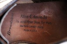 画像6: USA製 Allen Edmondsアレンエドモンズ BroadStreet ウイングチップ レザーシューズ 黒×白 9A★革靴 (6)