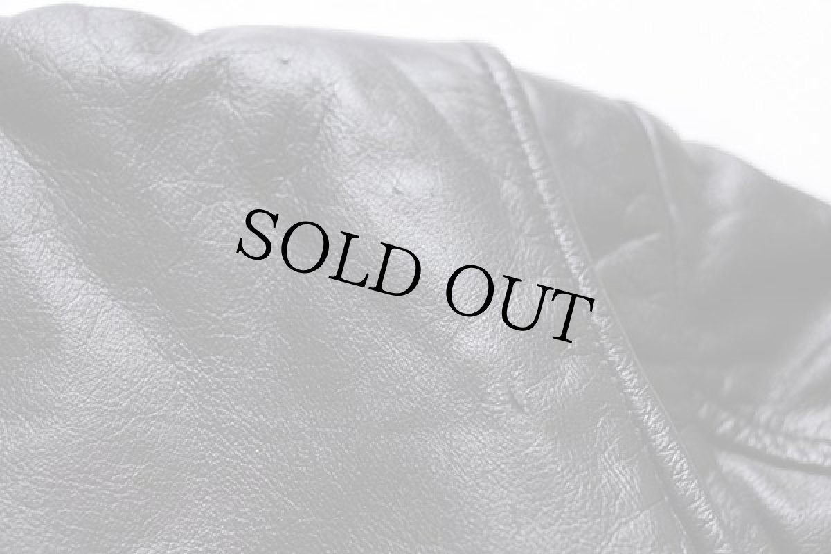 画像8: 80s Berman's キルティングライナー ダブルライダース レザージャケット 黒 38 (8)