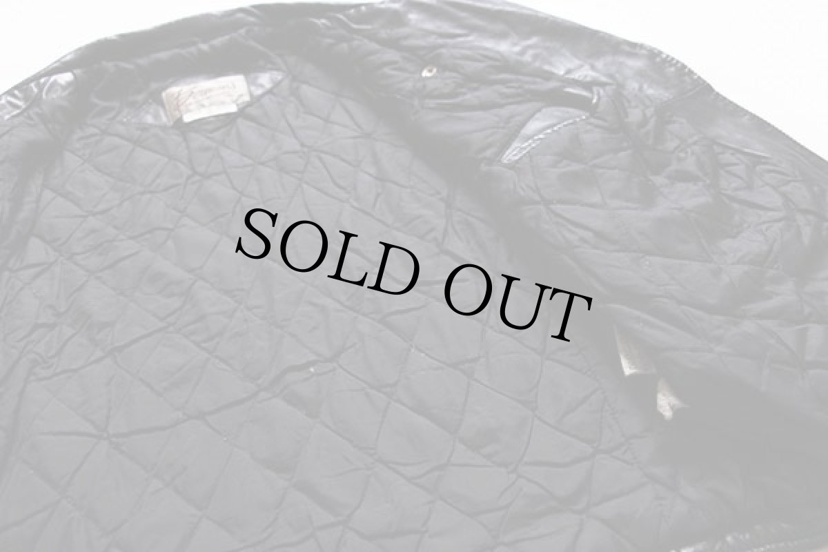 画像5: 80s Berman's キルティングライナー ダブルライダース レザージャケット 黒 38 (5)