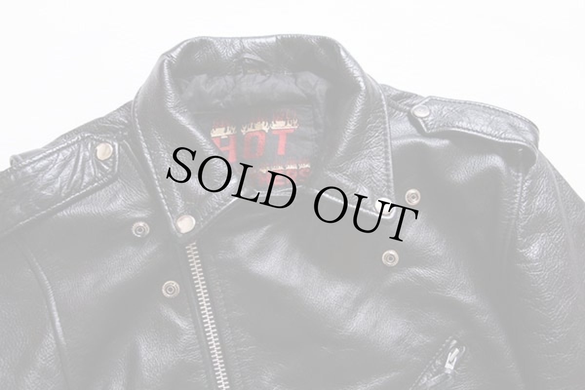 画像3: HOT LEATHERS キルティングライナー ダブルライダース レザージャケット 黒 38★パキジャン (3)