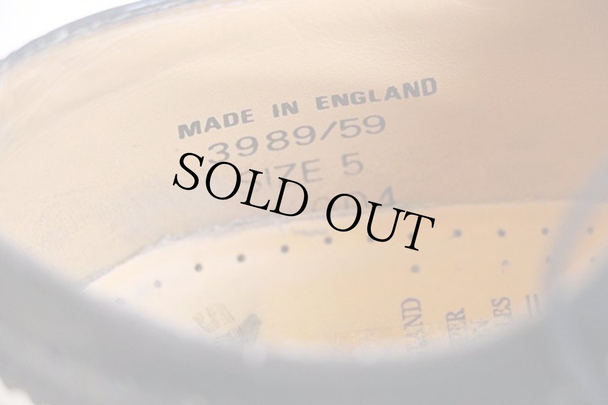 画像4: 英国製 DR.MARTENSドクターマーチン ウイングチップ レザーシューズ 黒×白 UK5 (4)