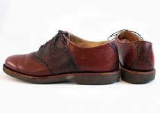 画像2: USA製 COLE-HAANコールハーン サドルシューズ 茶 8D★レザーシューズ 革靴 (2)