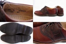 画像4: USA製 COLE-HAANコールハーン サドルシューズ 茶 8D★レザーシューズ 革靴 (4)