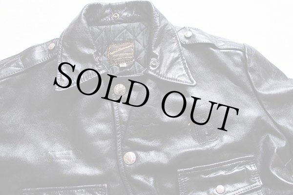 80s Taylor's Leatherwear キルティングライナー ポリスマン レザー