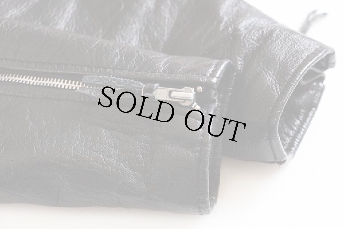 画像5: HOT LEATHERS キルティングライナー ダブルライダース レザージャケット 黒 38★パキジャン (5)