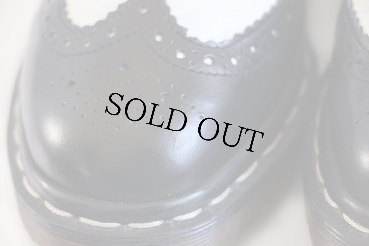 画像5: 英国製 DR.MARTENSドクターマーチン ウイングチップ レザーシューズ 黒×白 UK5 (5)