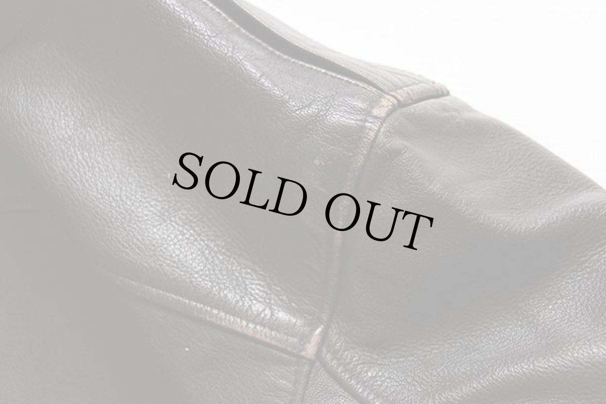 画像8: 90s USA製 L.L.Bean A-2タイプ フライト レザージャケット M (8)