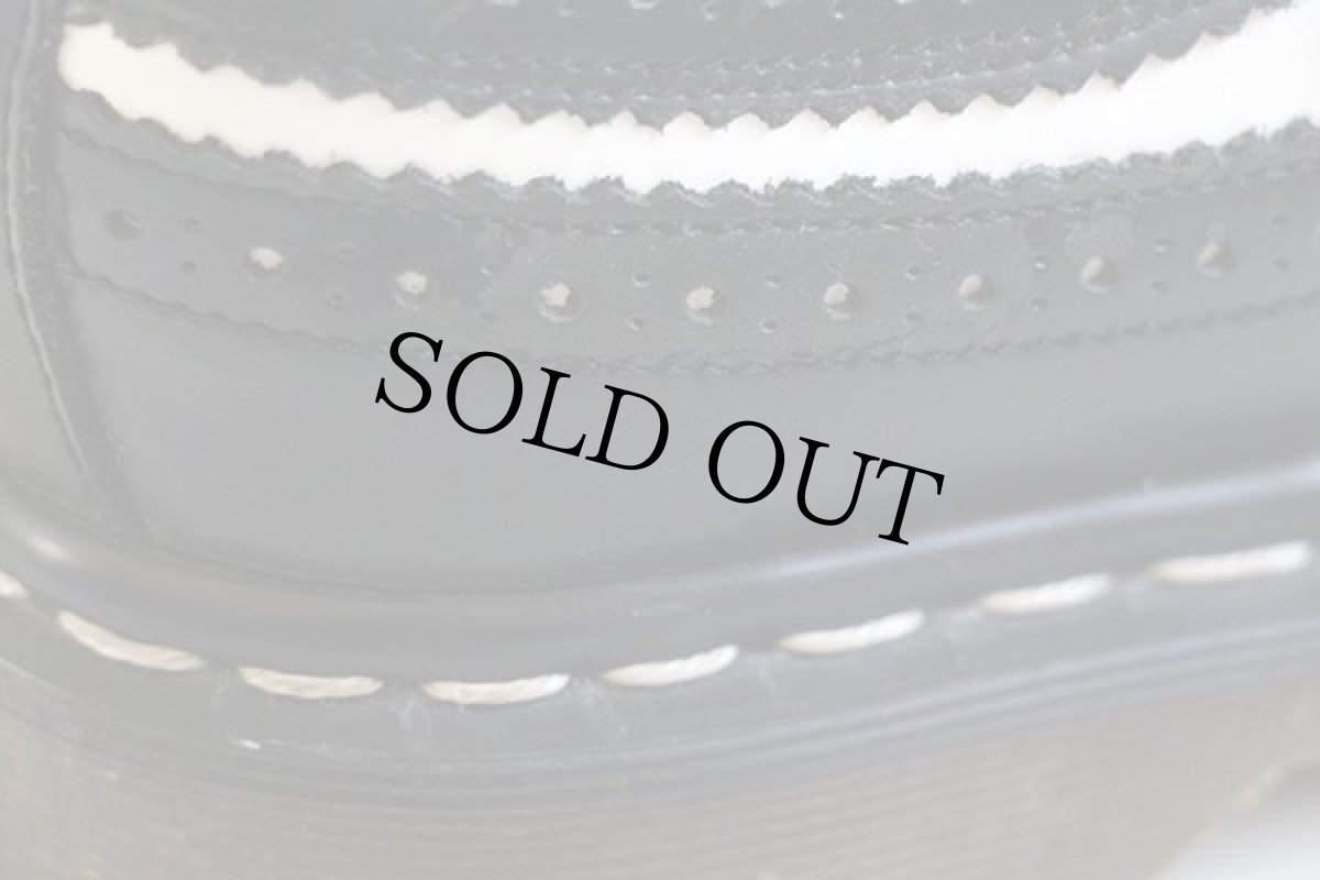 画像7: 英国製 DR.MARTENSドクターマーチン ウイングチップ レザーシューズ 黒×白 UK5 (7)