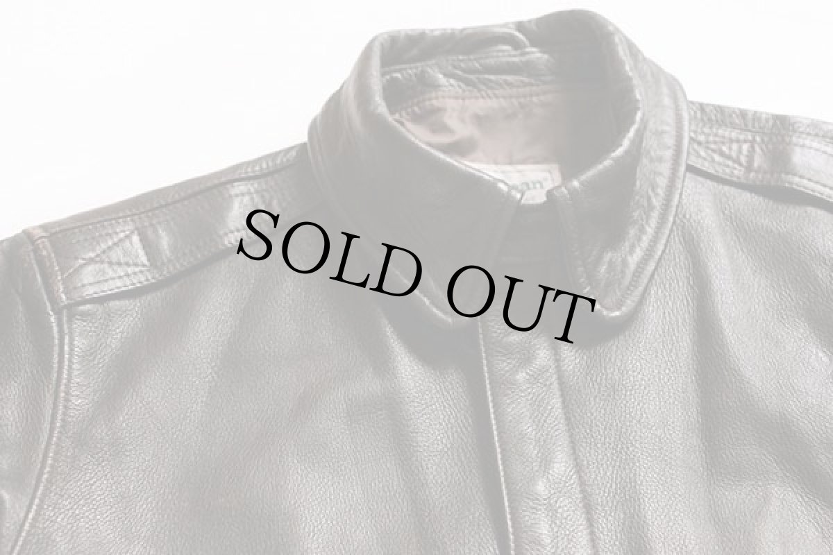 画像3: 90s USA製 L.L.Bean A-2タイプ フライト レザージャケット M (3)