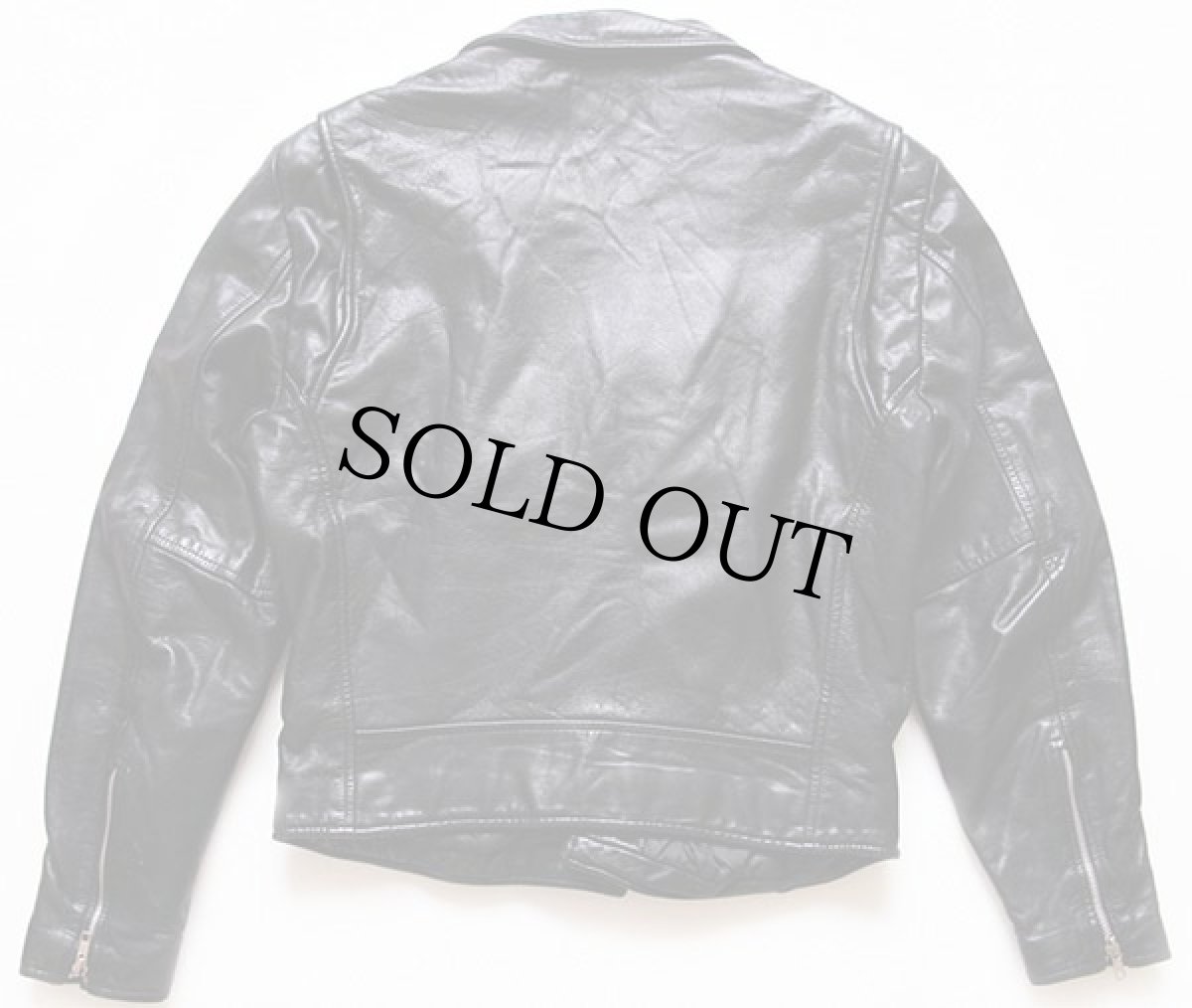 画像2: 80s Berman's キルティングライナー ダブルライダース レザージャケット 黒 38 (2)