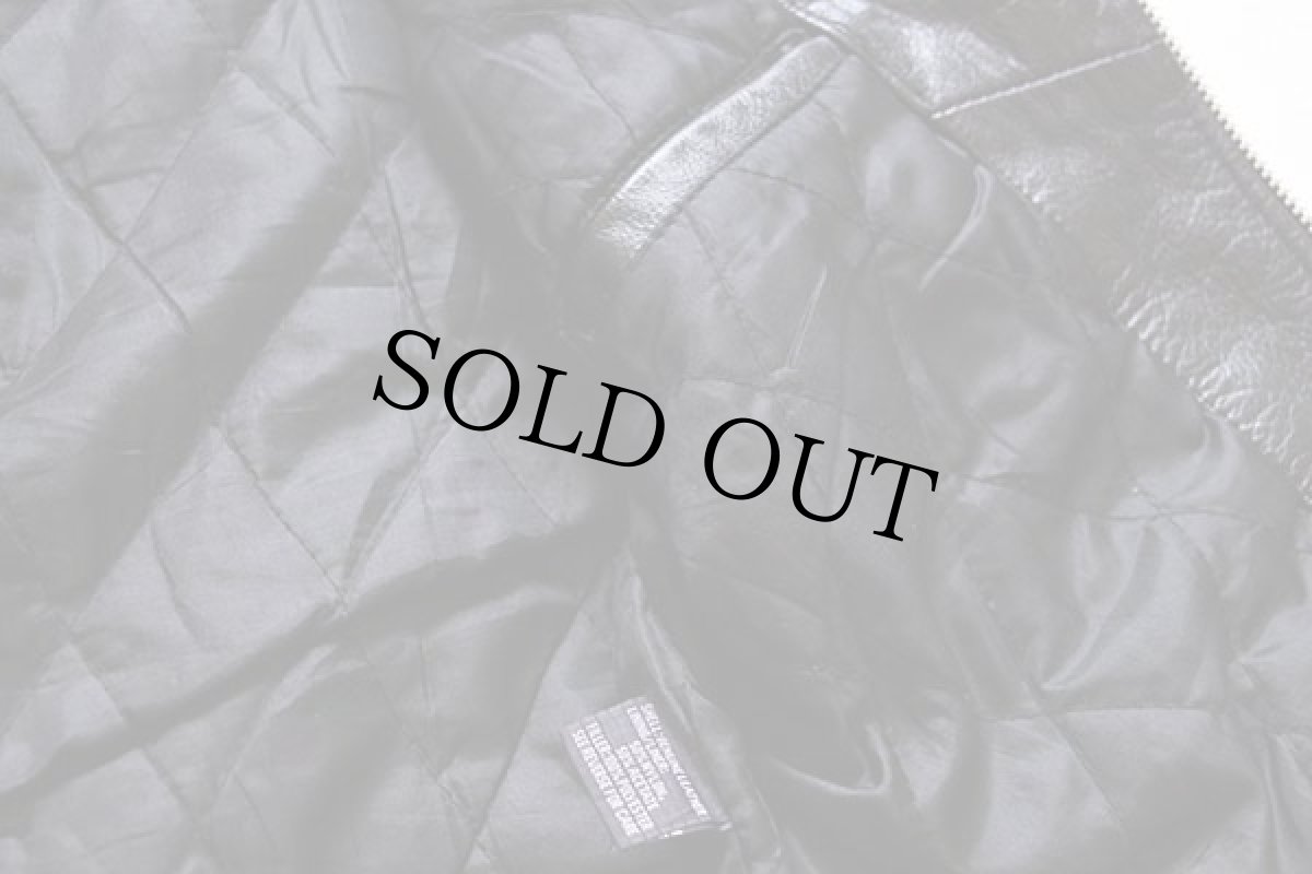 画像6: HOT LEATHERS キルティングライナー ダブルライダース レザージャケット 黒 38★パキジャン (6)