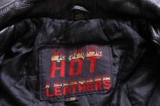 画像4: HOT LEATHERS キルティングライナー ダブルライダース レザージャケット 黒 38★パキジャン (4)