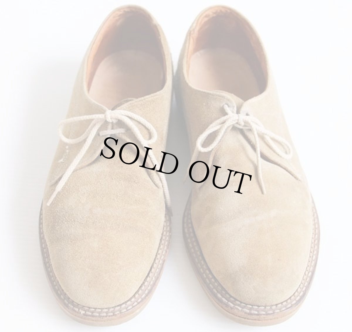 画像3: 50s UNKNOWN ダブルコバ スエード レザーシューズ サンドベージュ★革靴 (3)