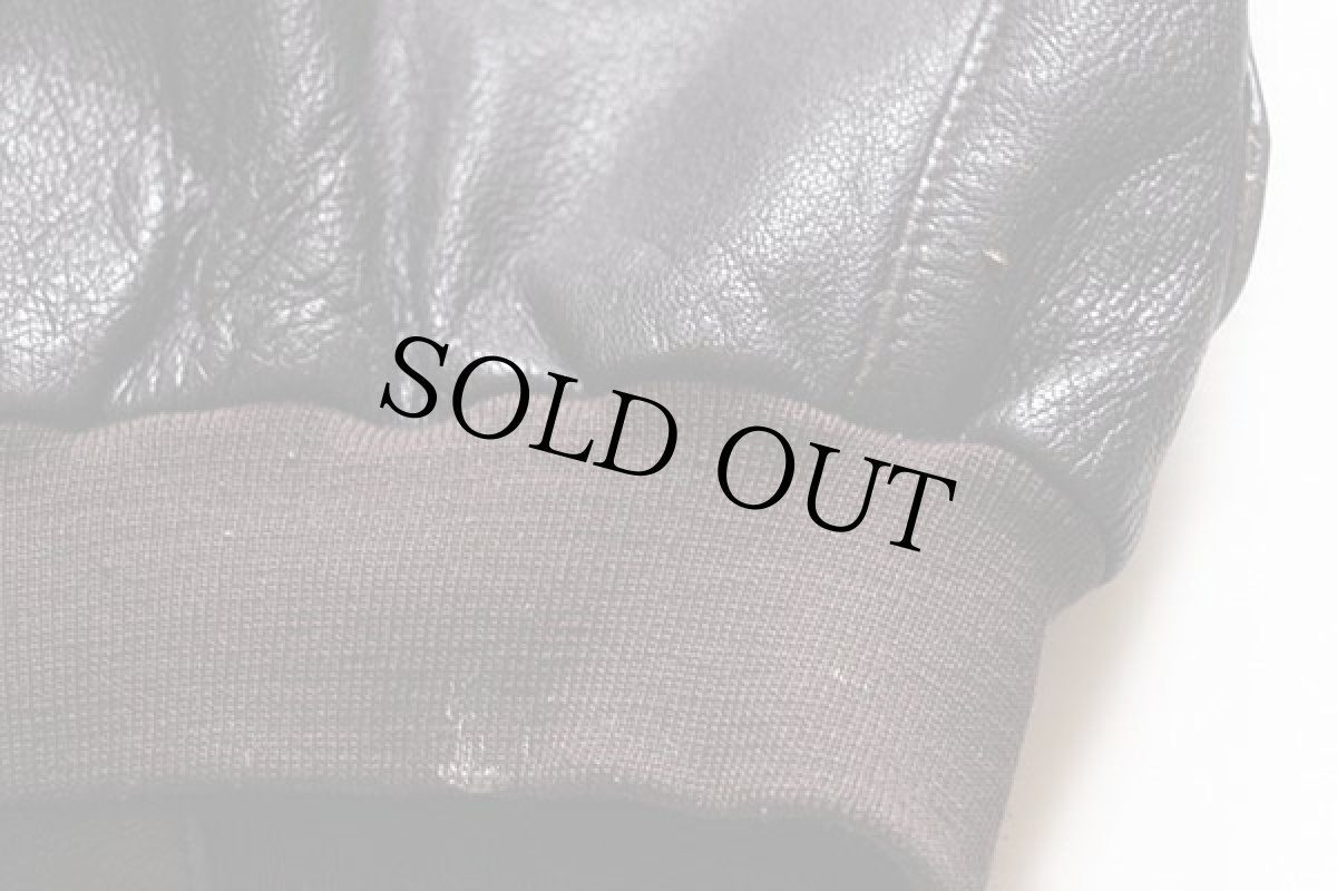 画像7: 90s USA製 L.L.Bean A-2タイプ フライト レザージャケット M (7)