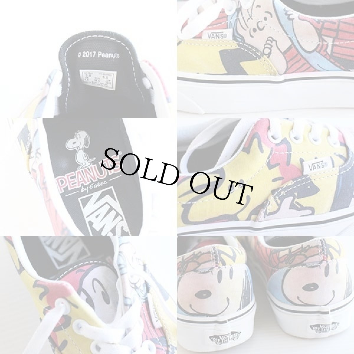 画像5: VANSバンズ×PEANUTS ERAエラ スヌーピー チャーリーブラウン 全面プリント 6.5★スニーカー (5)