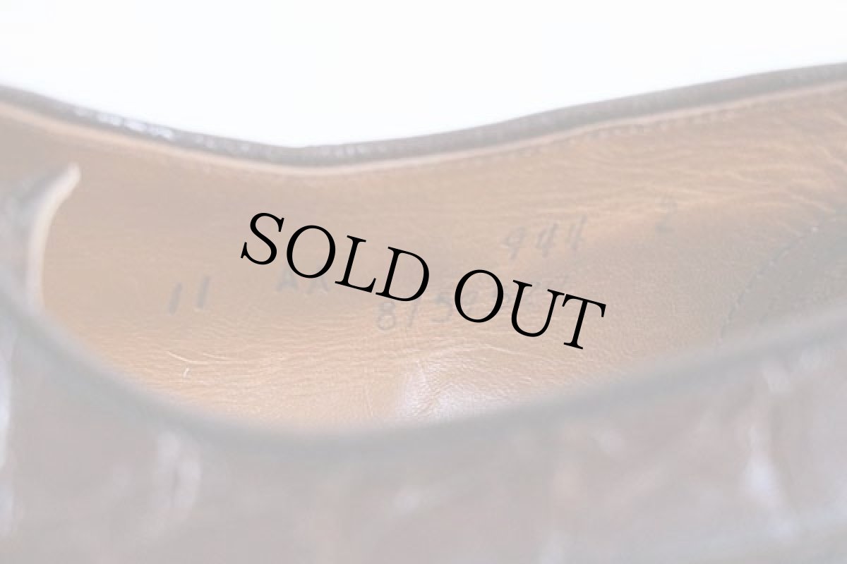 画像5: 50s Nunn-Bush Vチップ 型押し レザー ドレス シューズ 茶 11AA (5)