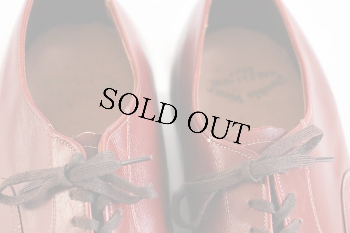 画像6: デッドストック★50s Double Wear ストレートチップ レザーシューズ 赤茶 8.5★革靴 (6)