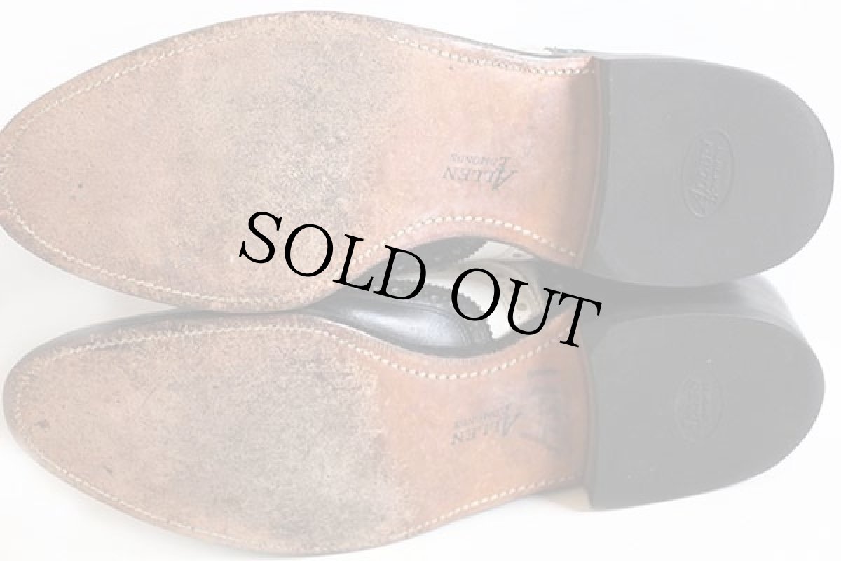 画像4: USA製 Allen Edmondsアレンエドモンズ BroadStreet ウイングチップ レザーシューズ 黒×白 9A★革靴 (4)