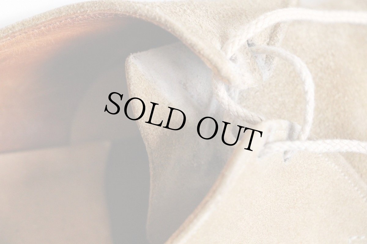 画像7: 50s UNKNOWN ダブルコバ スエード レザーシューズ サンドベージュ★革靴 (7)