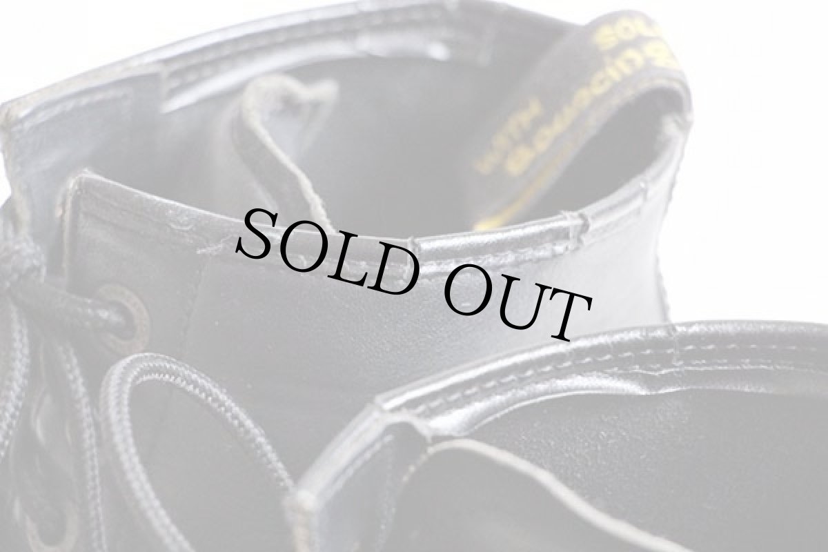 画像8: 英国製 DR.MARTENSドクターマーチン PT91 スチールトゥ 7ホール ワークブーツ 黒 (8)