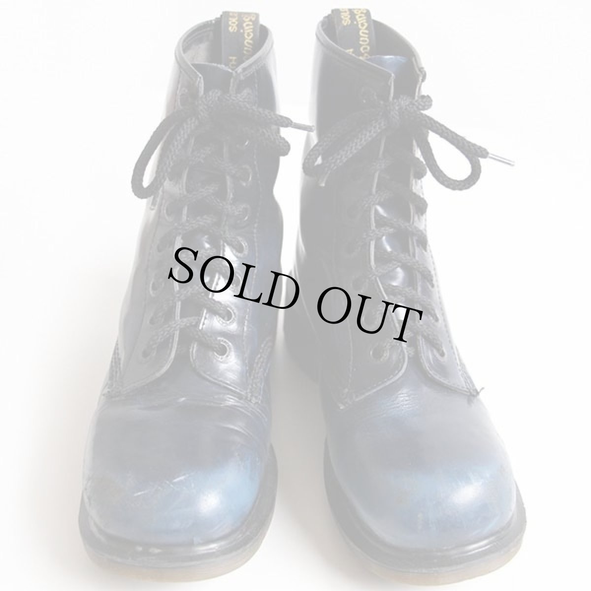 画像3: 英国製 DR.MARTENSドクターマーチン 8ホールブーツ 厚底 マーブル紺 UK8 (3)