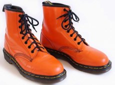 画像1: 英国製 DR.MARTENSドクターマーチン 8ホールブーツ オレンジ UK7 (1)