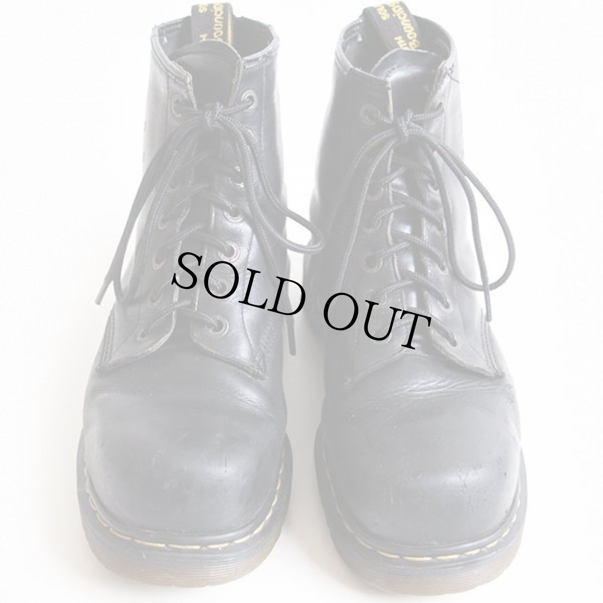 画像3: 英国製 DR.MARTENSドクターマーチン PT91 スチールトゥ 7ホール ワークブーツ 黒 (3)