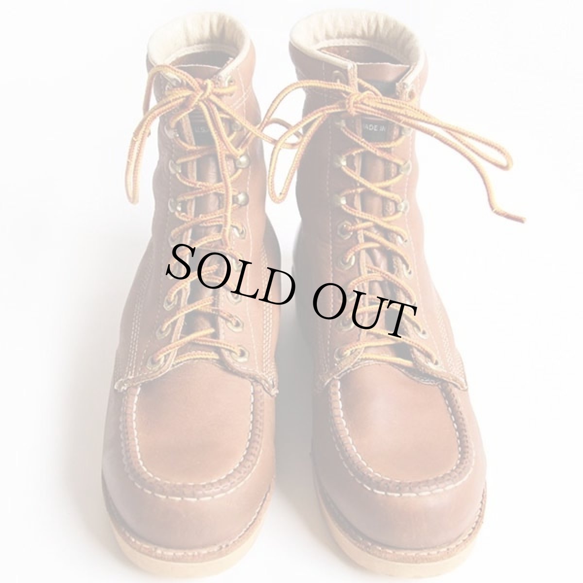 画像3: USA製 FIELDN' FOREST モックトゥ ワークブーツ 茶 7.5EE (3)