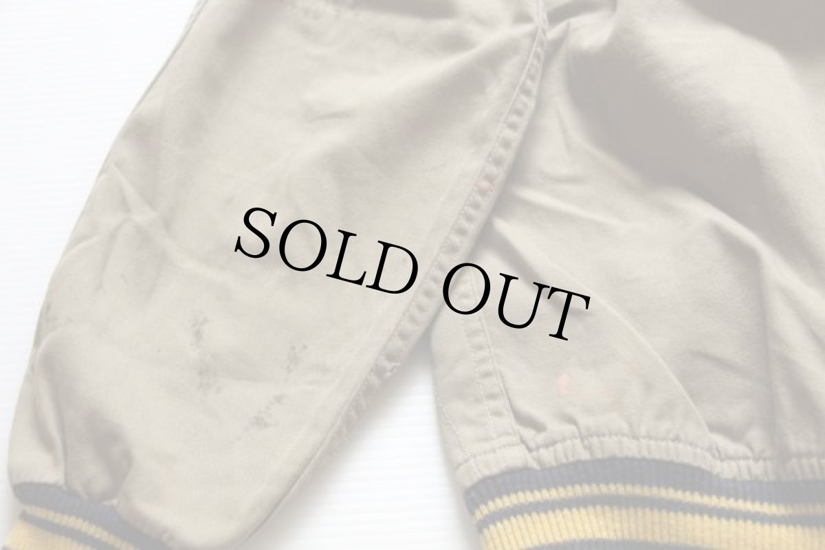 画像8: 50s AMERICAN LEGION フェルトパッチ付き コットンツイルジャケット カーキ M★ボタスタ (8)