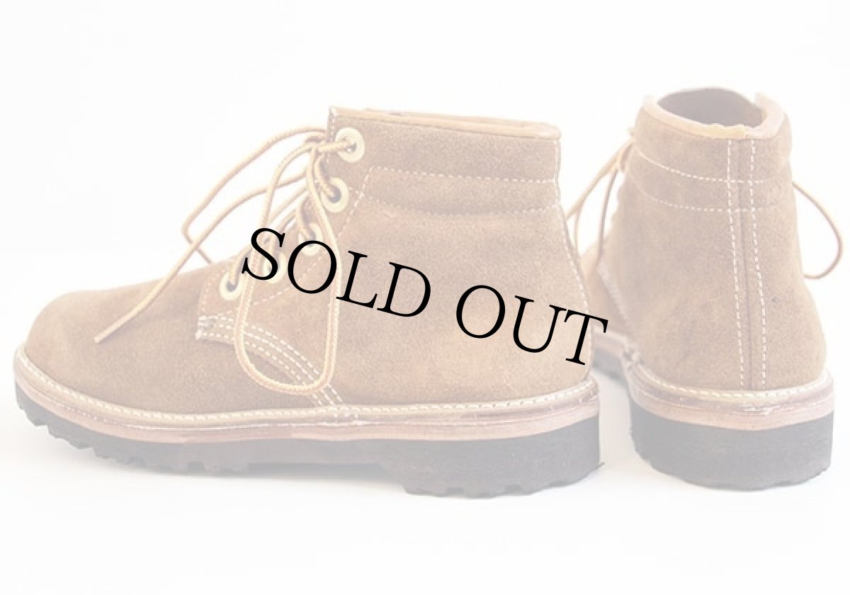 画像2: デッドストック★70s Young Set SHOES スエードレザー ワークブーツ 3 (2)