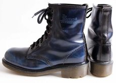 画像2: 英国製 DR.MARTENSドクターマーチン 8ホールブーツ 厚底 マーブル紺 UK8 (2)