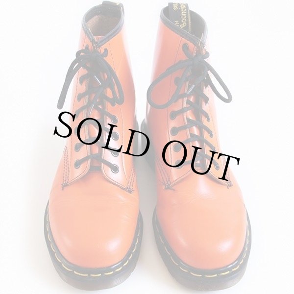 英国製 DR.MARTENSドクターマーチン 8ホールブーツ オレンジ UK7