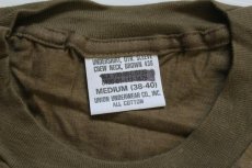 画像3: デッドストック★80s 米軍 USMC コットンTシャツ 茶 M (3)