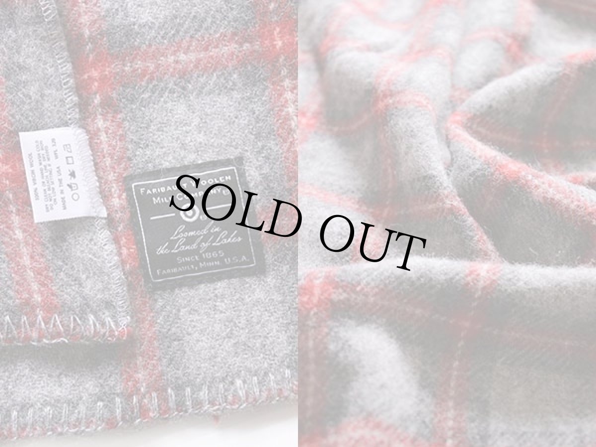 画像3: USA製 FARIBAULT WOOLEN MILL チェック ウール ブランケット (3)