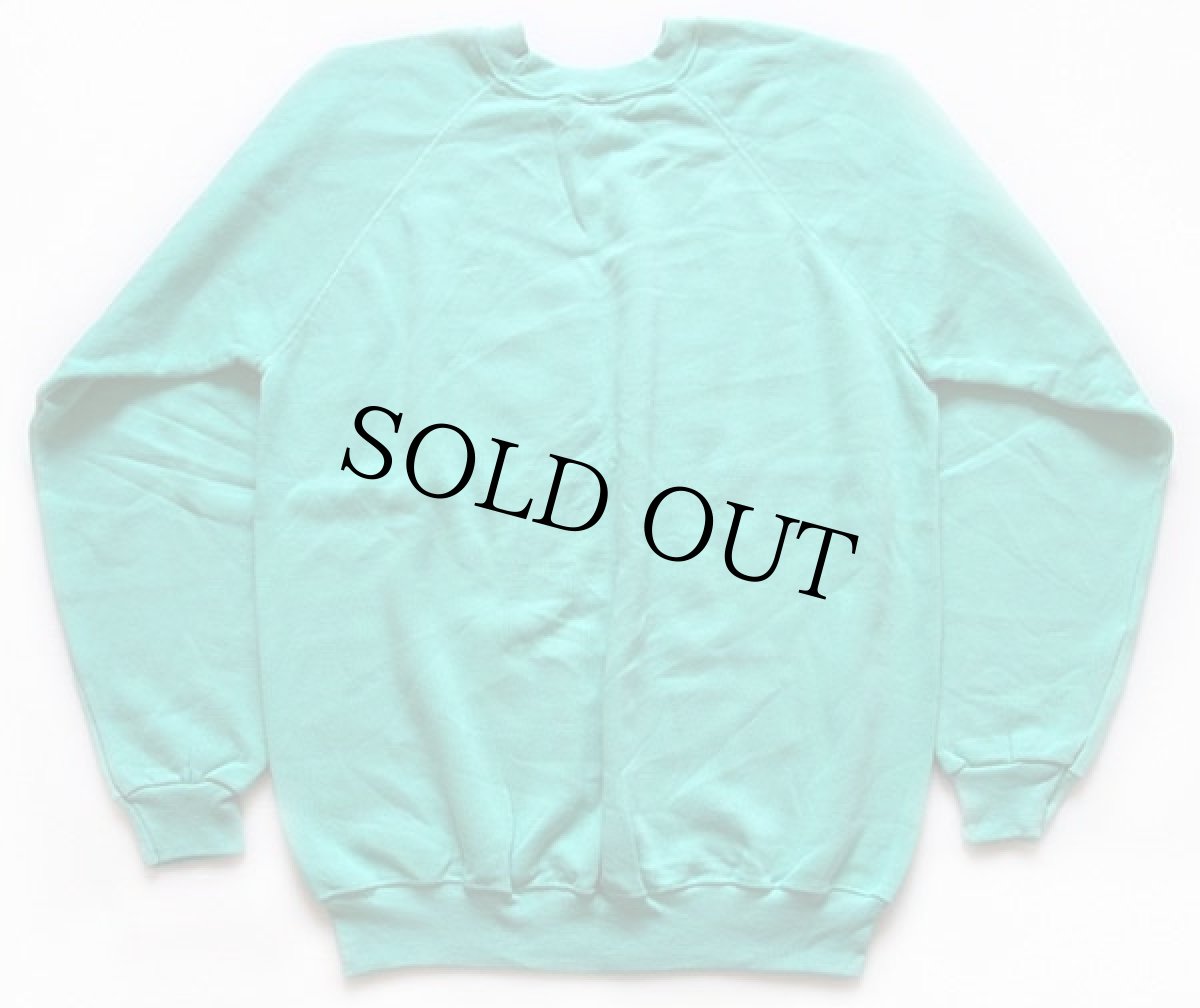 画像2: デッドストック★80s USA製 Hanes 無地 スウェット エメラルドグリーン XL★ブランク (2)