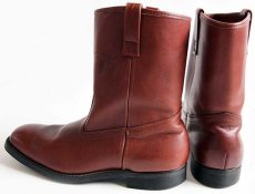 画像2: 80s USA製 Mason Western ペコスブーツ 茶 10D (2)