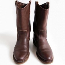 画像3: 01 USA製 REDWINGレッドウイング 1155 ペコスブーツ 焦げ茶 6.5D (3)