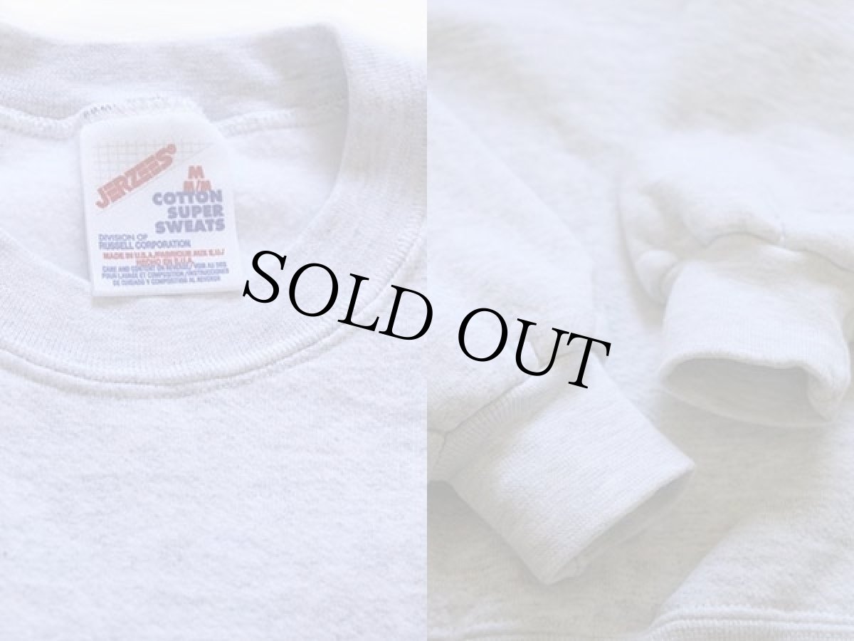 画像3: デッドストック★90s USA製 JERZEES 無地 スウェット 杢ライトグレー M★ブランク (3)