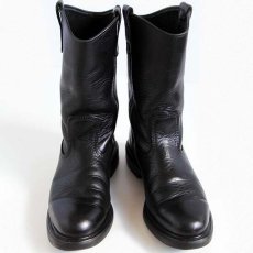 画像3: 90s USA製 REDWINGレッドウイング ペコスブーツ 黒 8.5D (3)