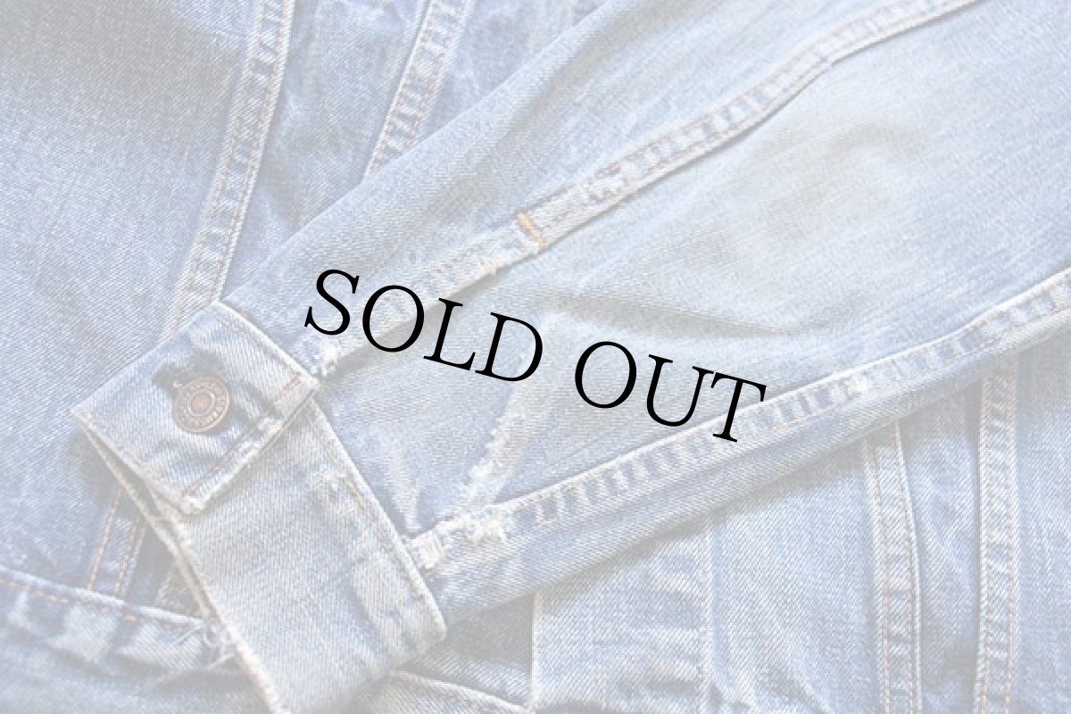 画像10: 60s USA製 LEVI'Sリーバイス 70505 BIGE デニムジャケット 40 (10)