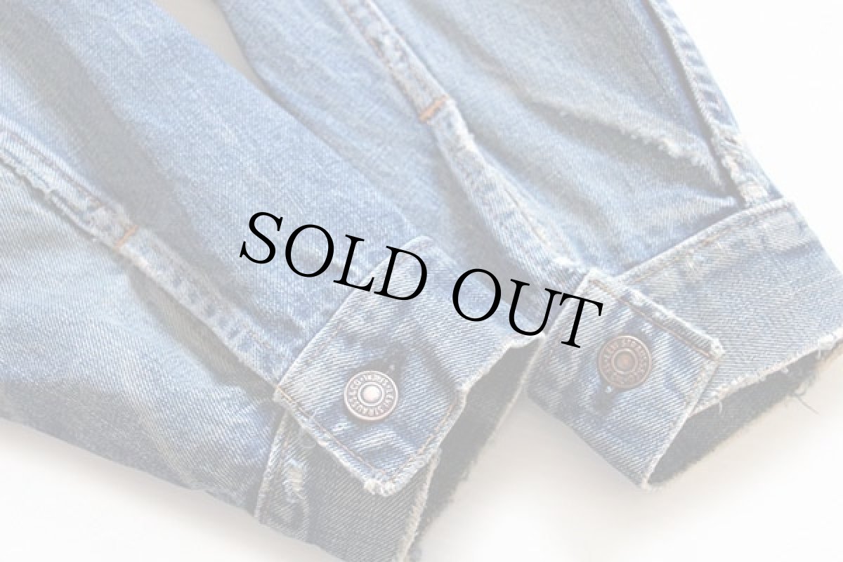 画像9: 60s USA製 LEVI'Sリーバイス 70505 BIGE デニムジャケット 40 (9)