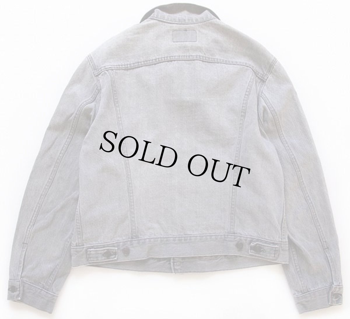 画像2: 80s USA製 Levi'sリーバイス 70506-0259 先染め ブラックデニムジャケット 4ポケット 44 (2)